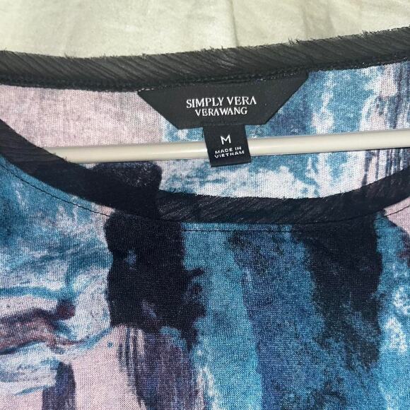 Sheer vera wang artsy top - Picture 4 of 4